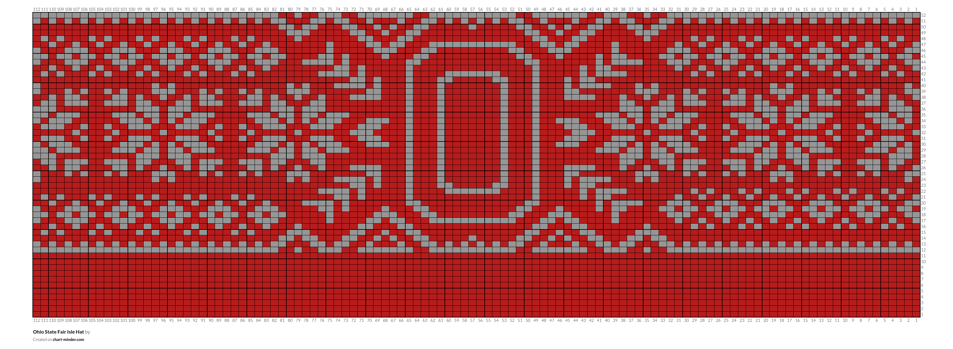 Ohio State Fair Isle Hat