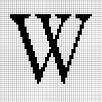 Wikipedia-W-visual-balanced.svg