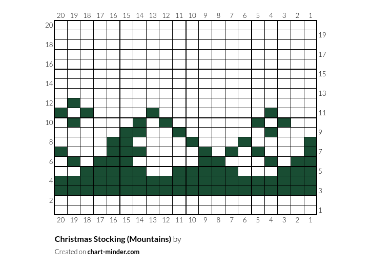 Christmas Stocking (Mountains)