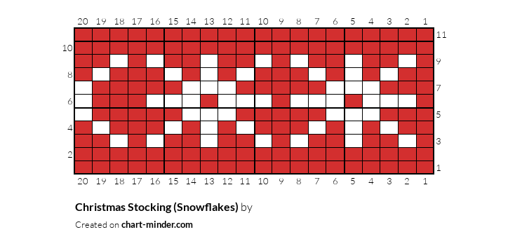 Christmas Stocking (Snowflakes)