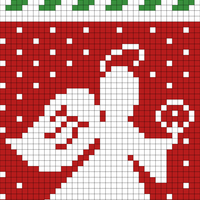 Kate -christmas stocking pattern