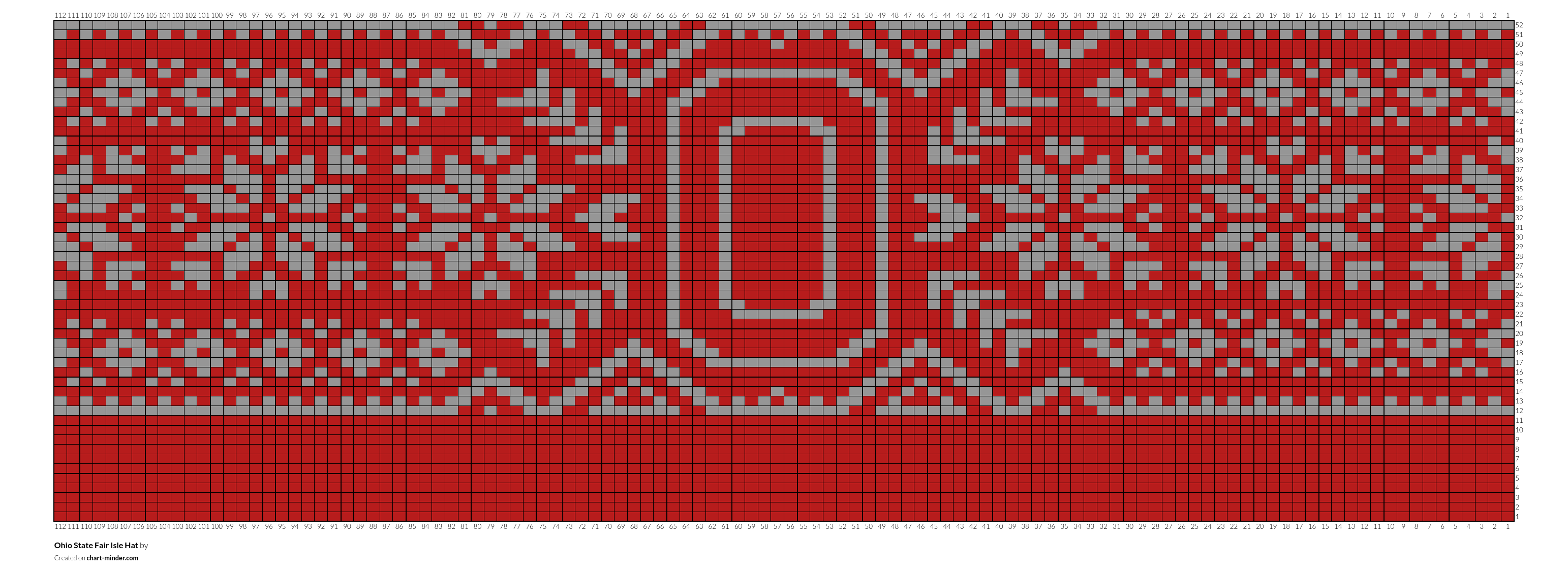 Ohio State Fair Isle Hat