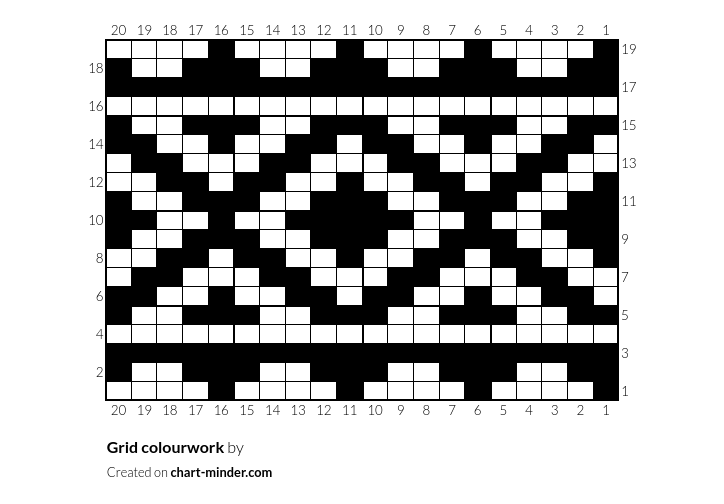 Grid colourwork