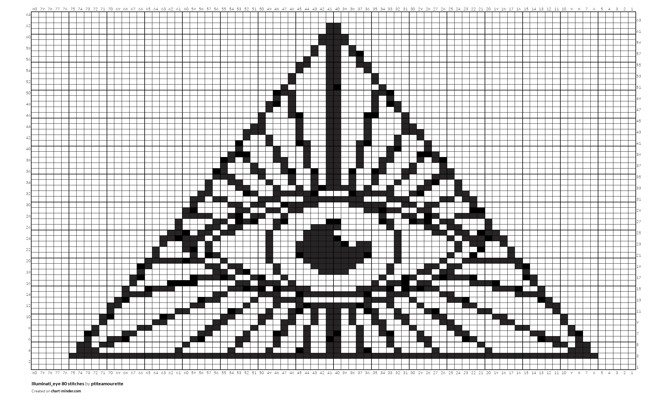 Illuminati_eye 80 stitches