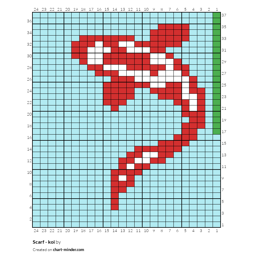 Scarf - koi