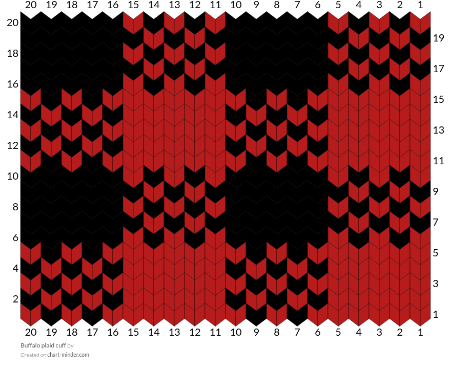 Buffalo plaid cuff