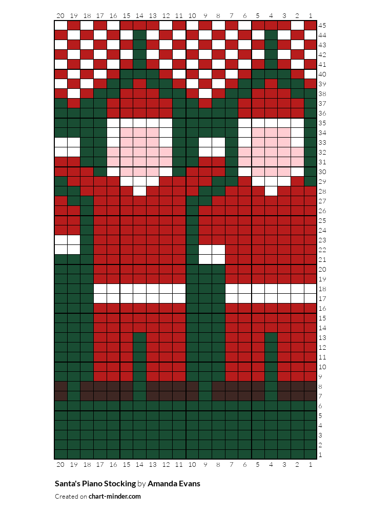 Santa's Piano Stocking