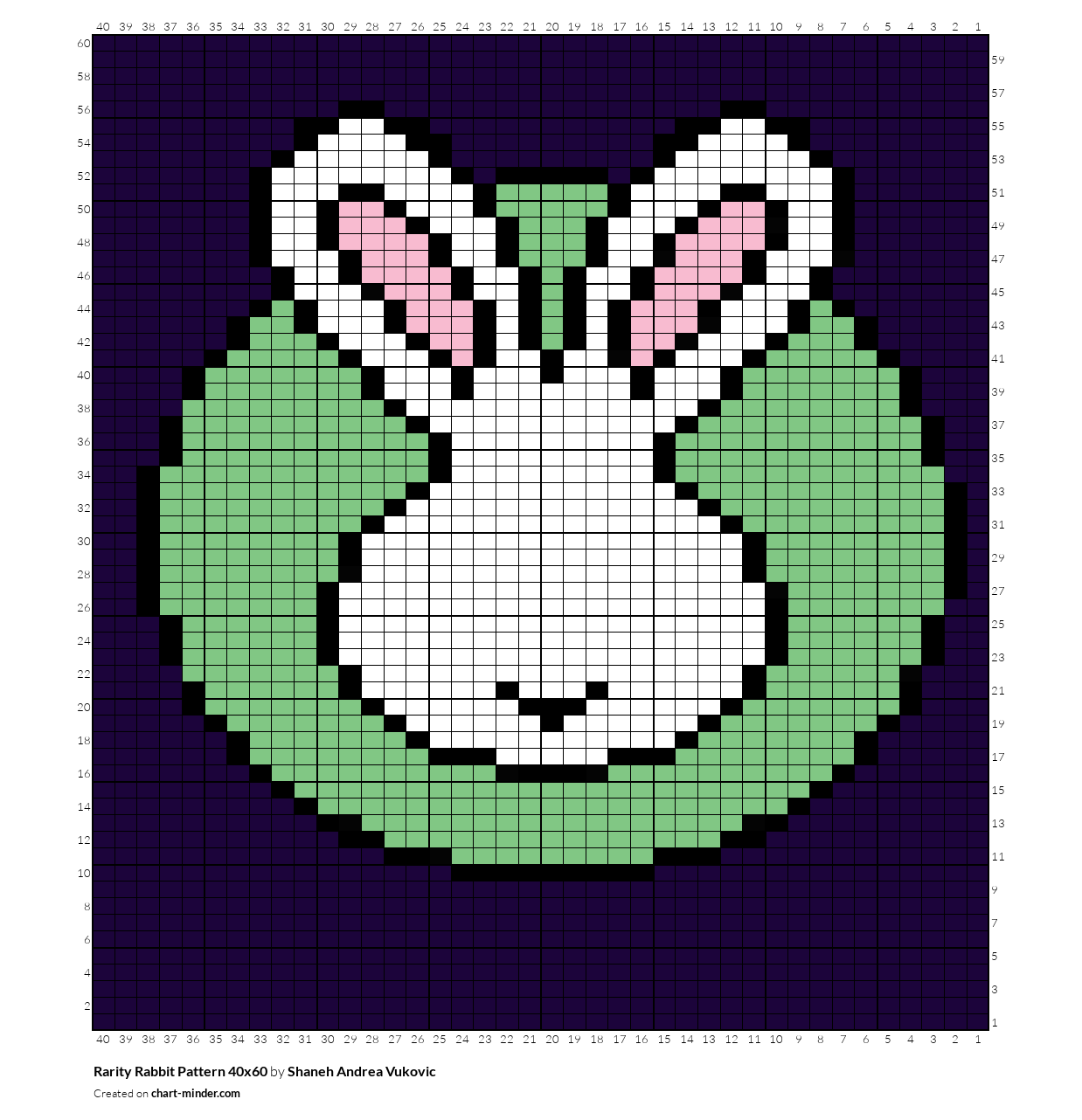 Rarity Rabbit Pattern 40x60