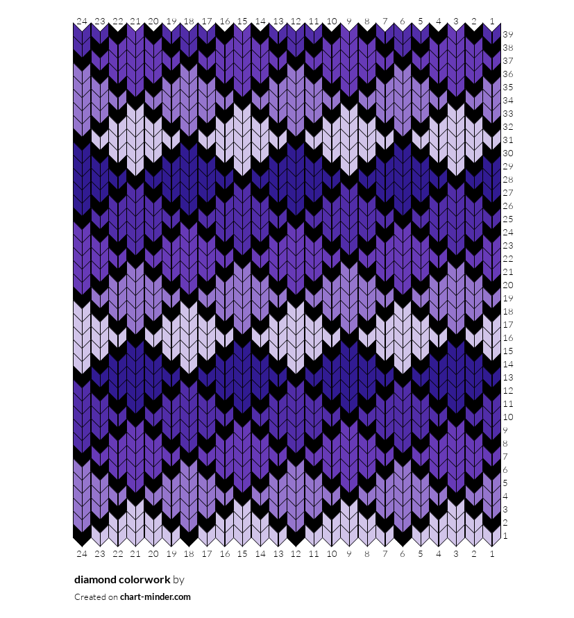 diamond colorwork