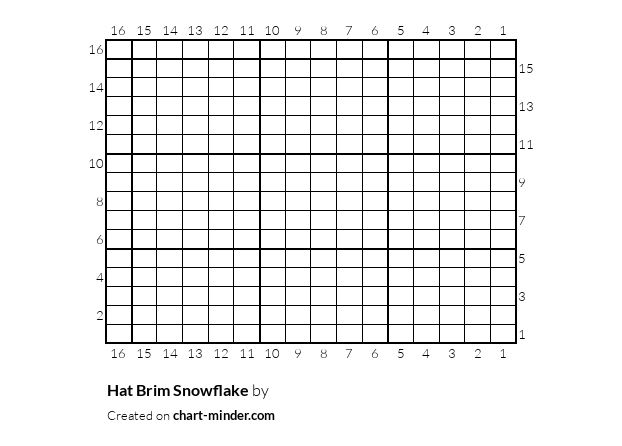 Hat Brim Snowflake