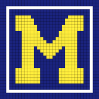 Copy of University of Michigan Dishcloth