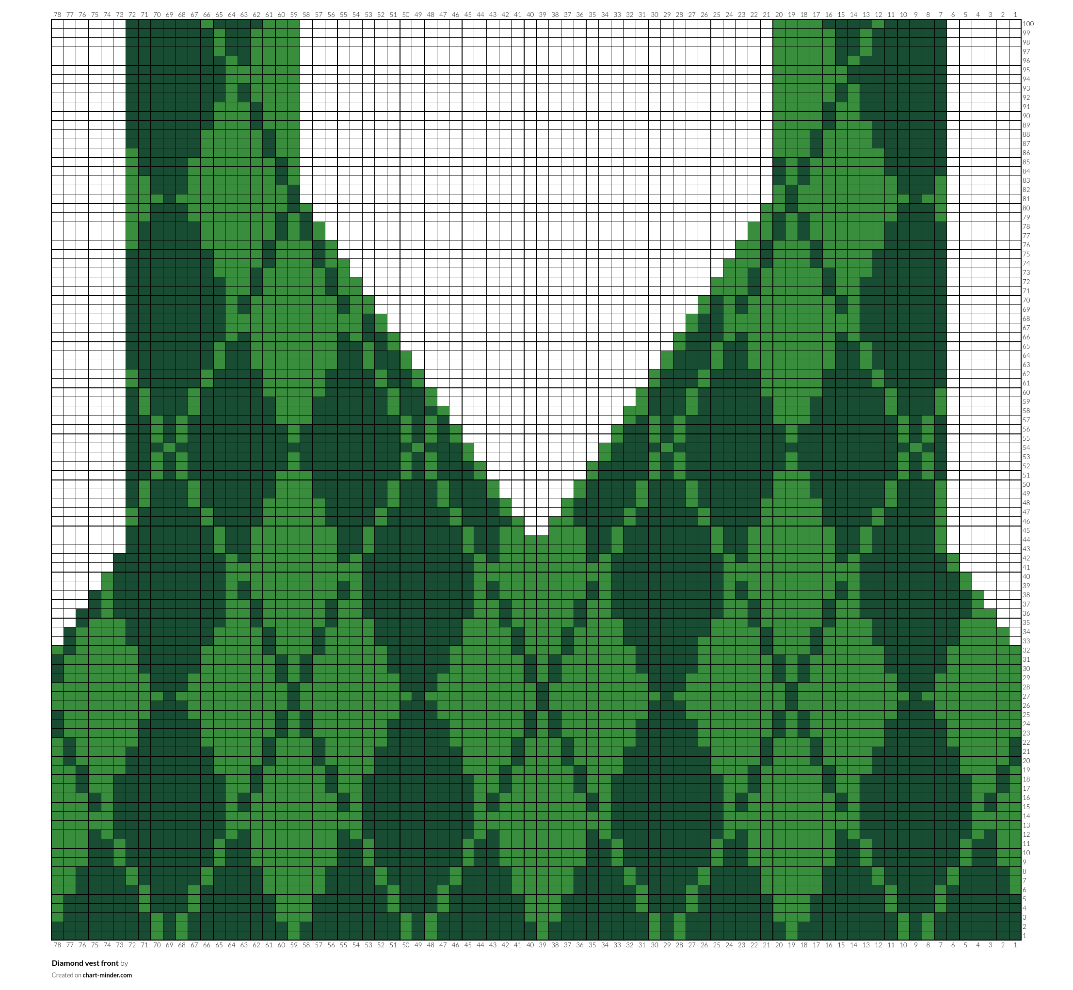 Diamond vest front