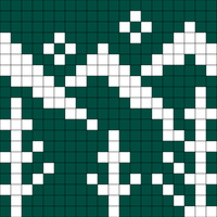 Stocking motifs—Alpine