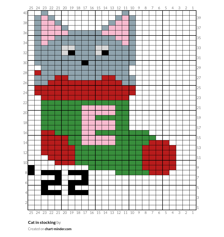 Cat in stocking