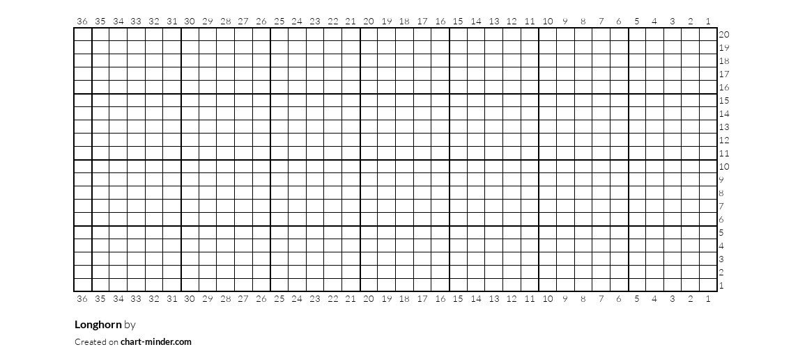 Longhorn by Anastasia Ruttschow Chart Minder
