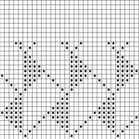 Charly 50 mailles barres avec triangle