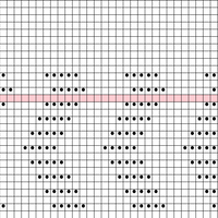 Charly 50 mailles zigzag mousse