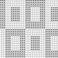 Charly 50 mailles carrés relief