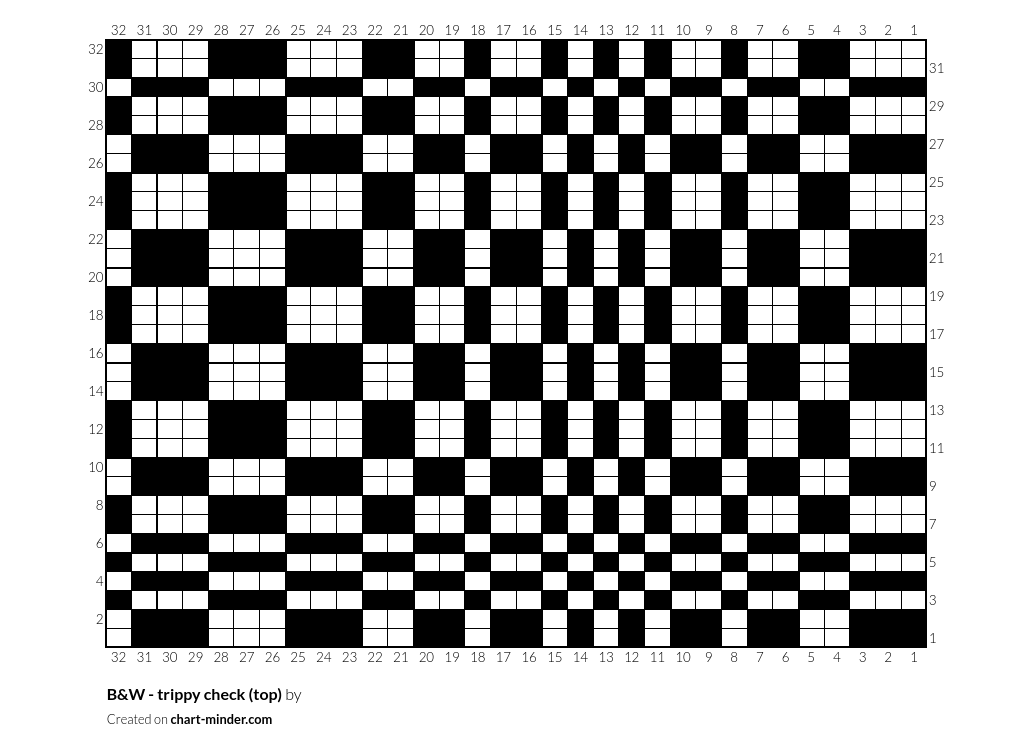 B&W - trippy check (top)