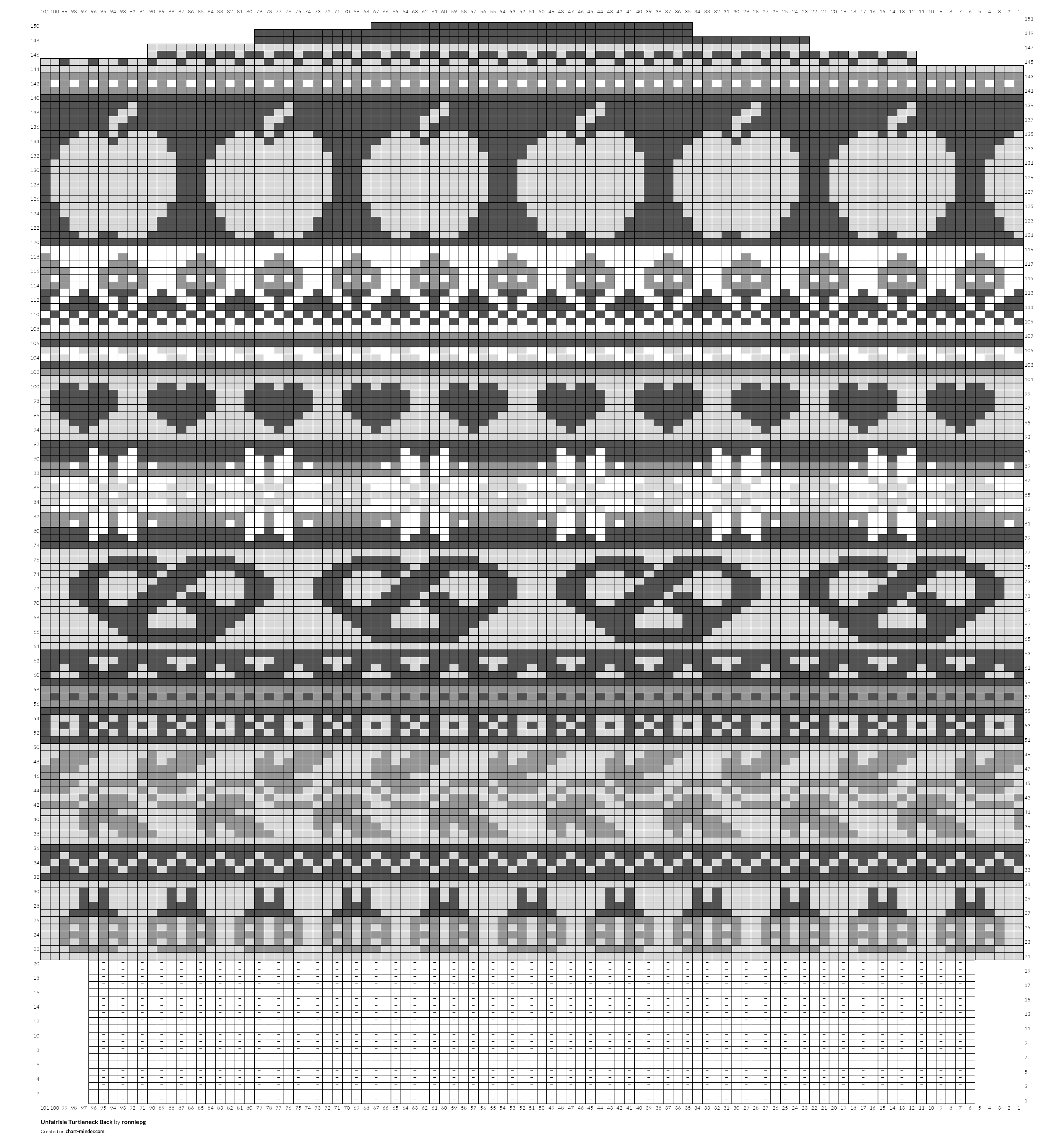 Unfairisle Turtleneck Back
