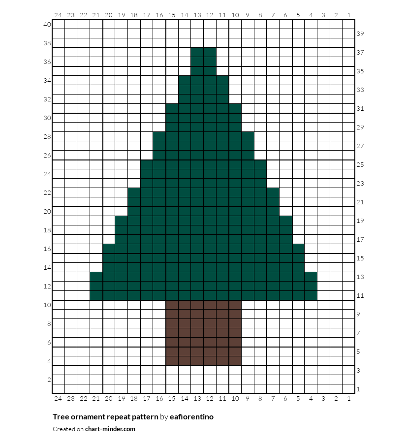 Tree ornament repeat pattern