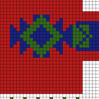 green and white stocking