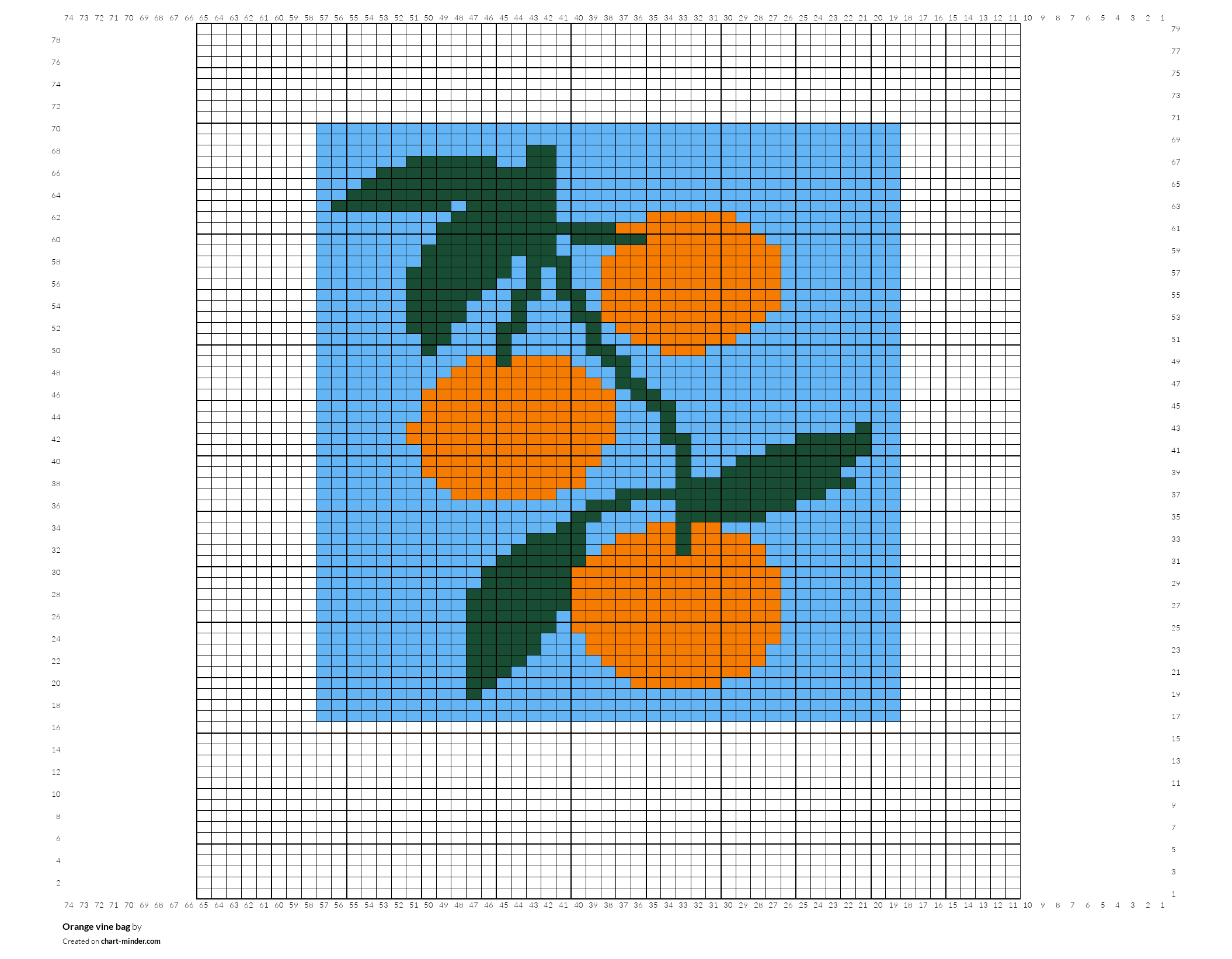Orange vine bag