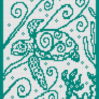 sea turtle mosaic