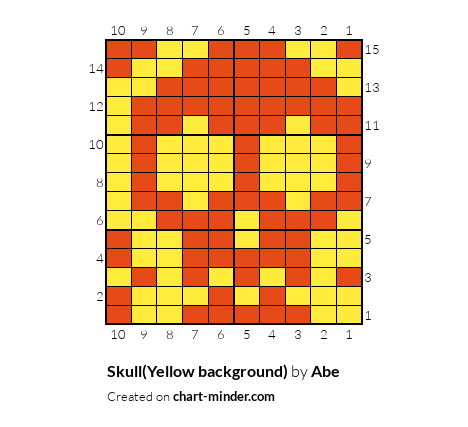 Skull(Yellow background)