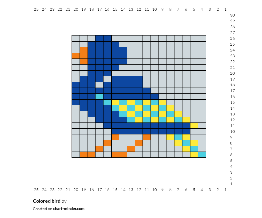 Colored bird