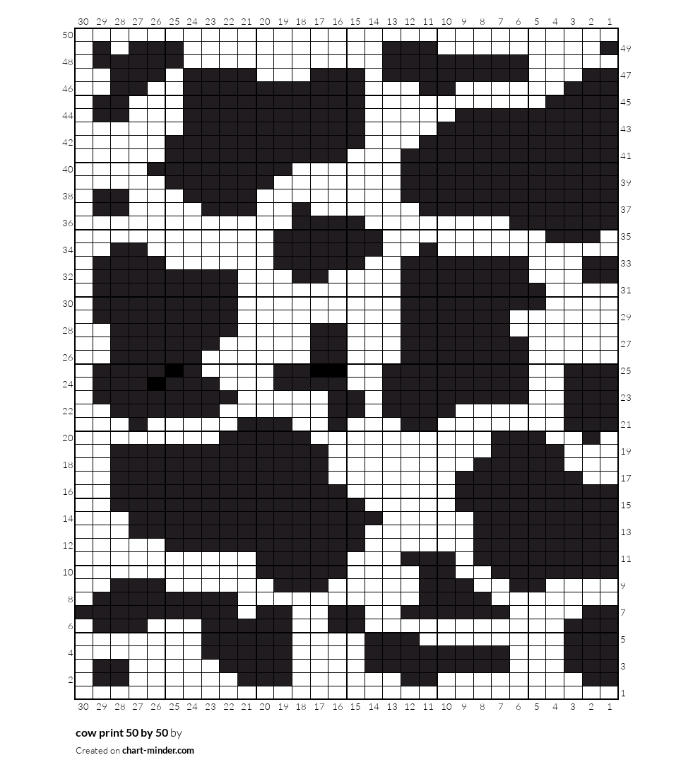 cow print 50 by 50