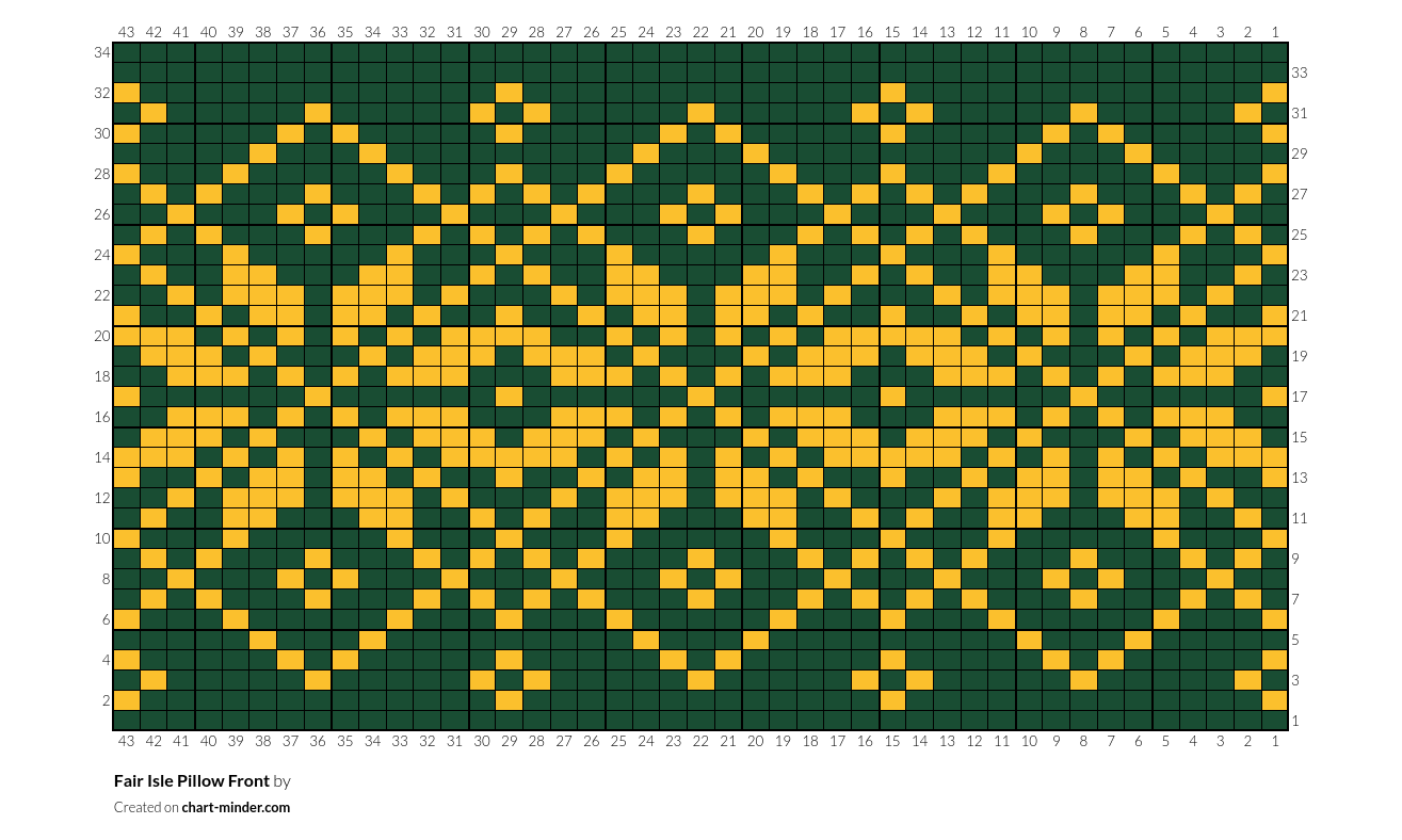 Fair Isle Pillow Front