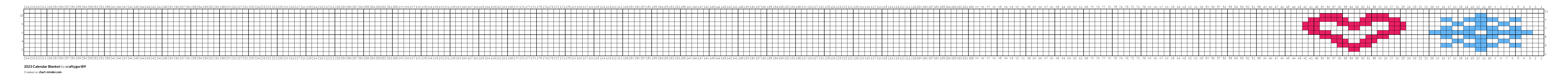 2023 Calendar Blanket