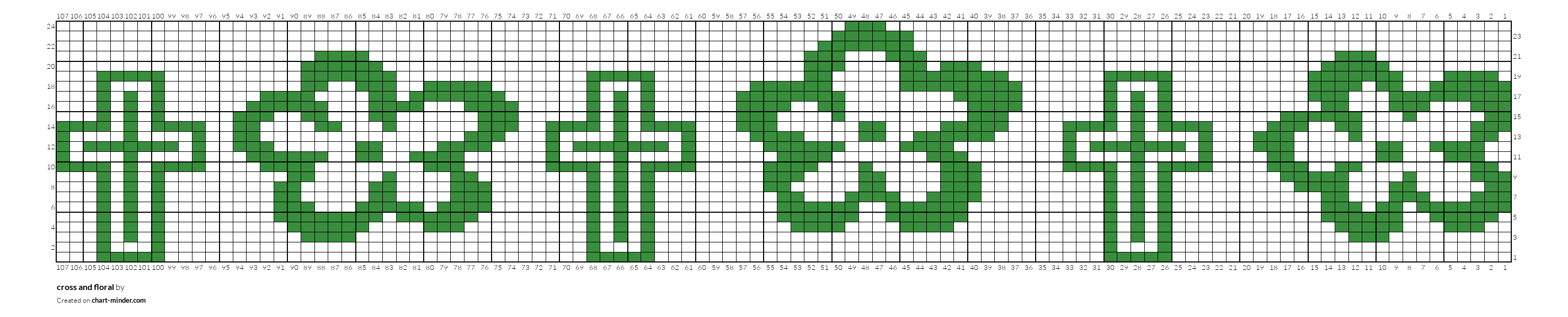 cross and floral