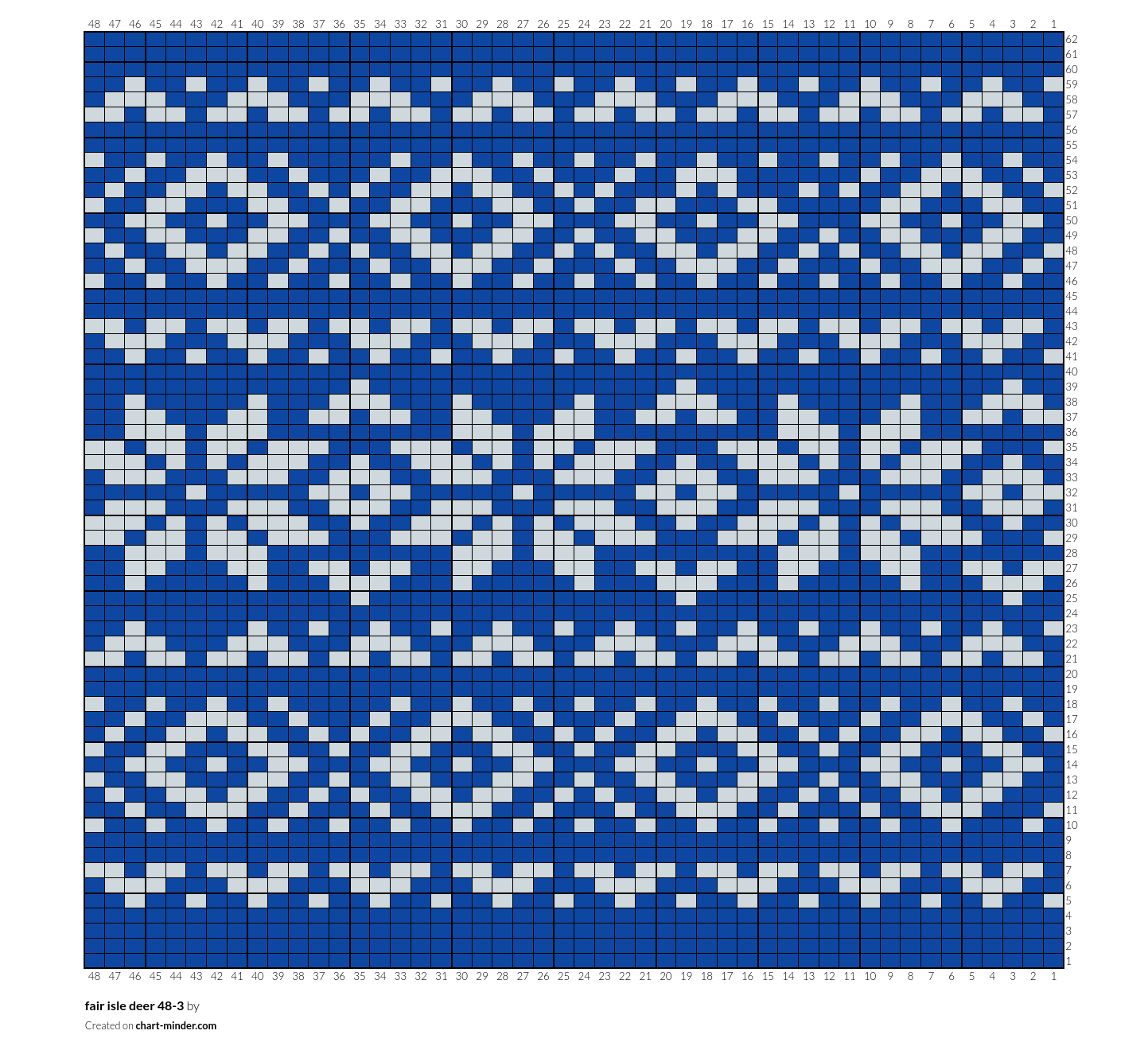 fair isle deer 48-3