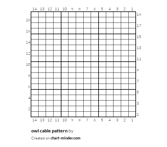 owl cable pattern