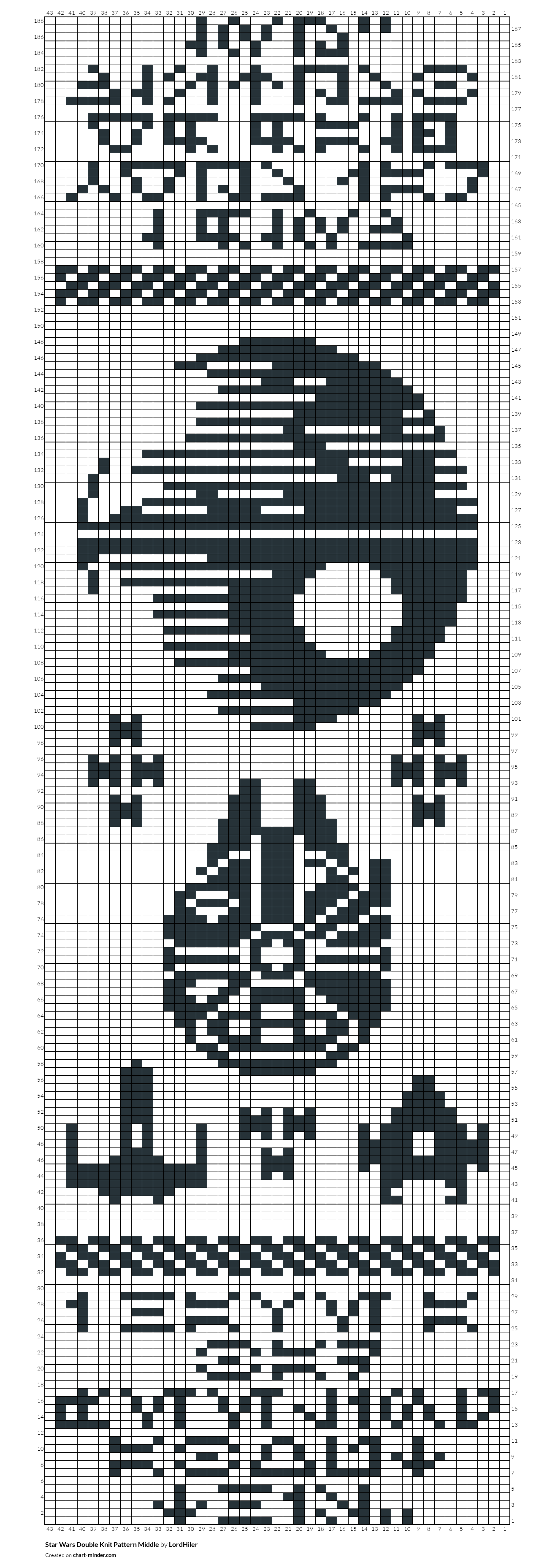 Star Wars Double Knit Pattern Middle