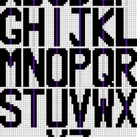 alphabet for bunting or smth