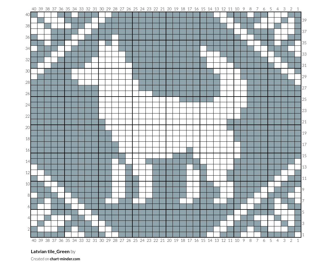 Latvian tile_Green