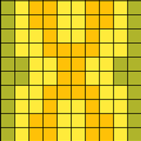 Lautanauha 3 keltaioranssivihreä