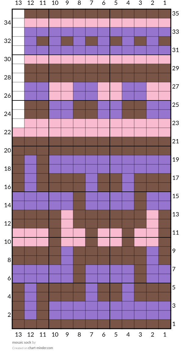 mosaic sock