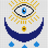 Luna/Sol Tapeçaria Tunisian Crochet