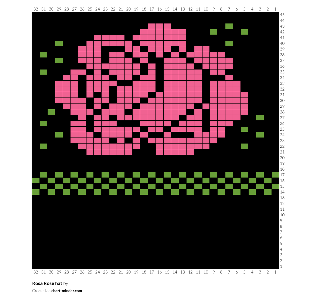 Rosa Rose hat