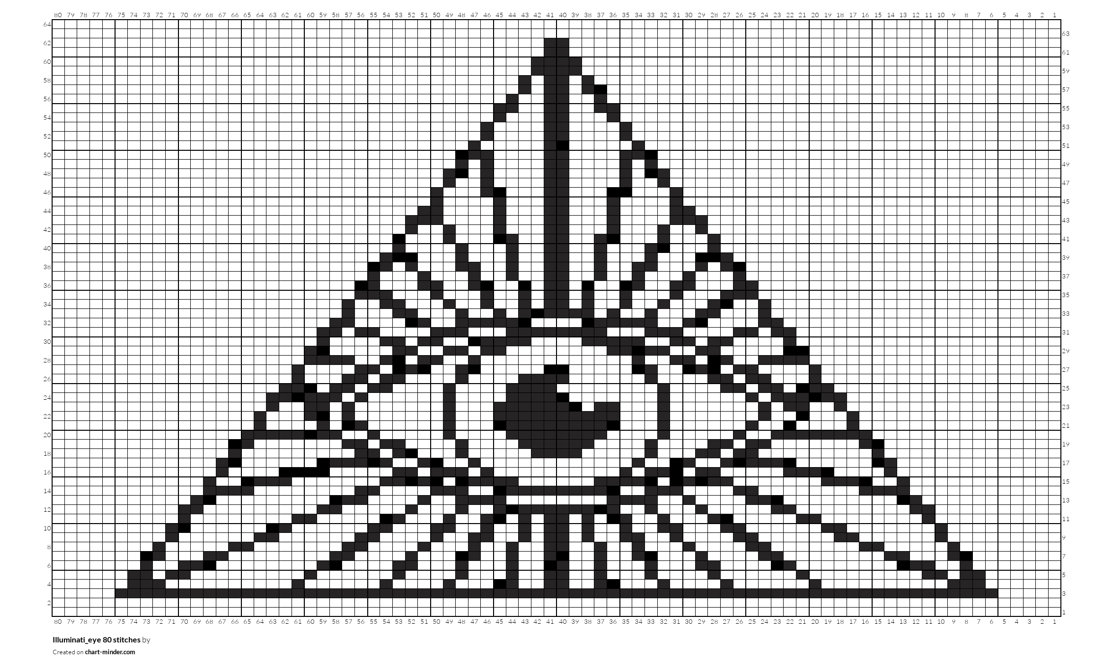 Illuminati_eye 80 stitches