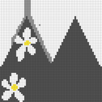 Copy of blackwhite daisy