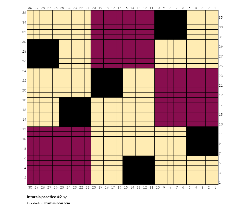 intarsia practice #2