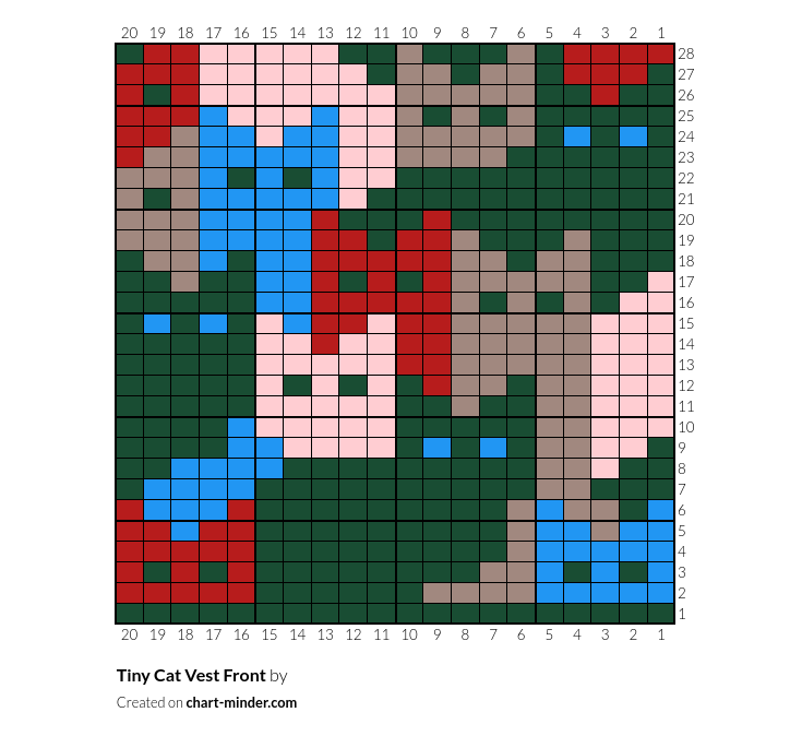 Tiny Cat Vest Front