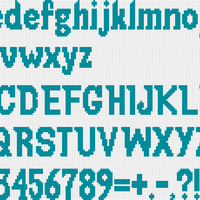 Jeepers Font sizes 4-6