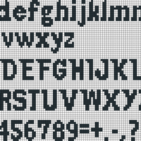 Jeepers Font sizes 1-3