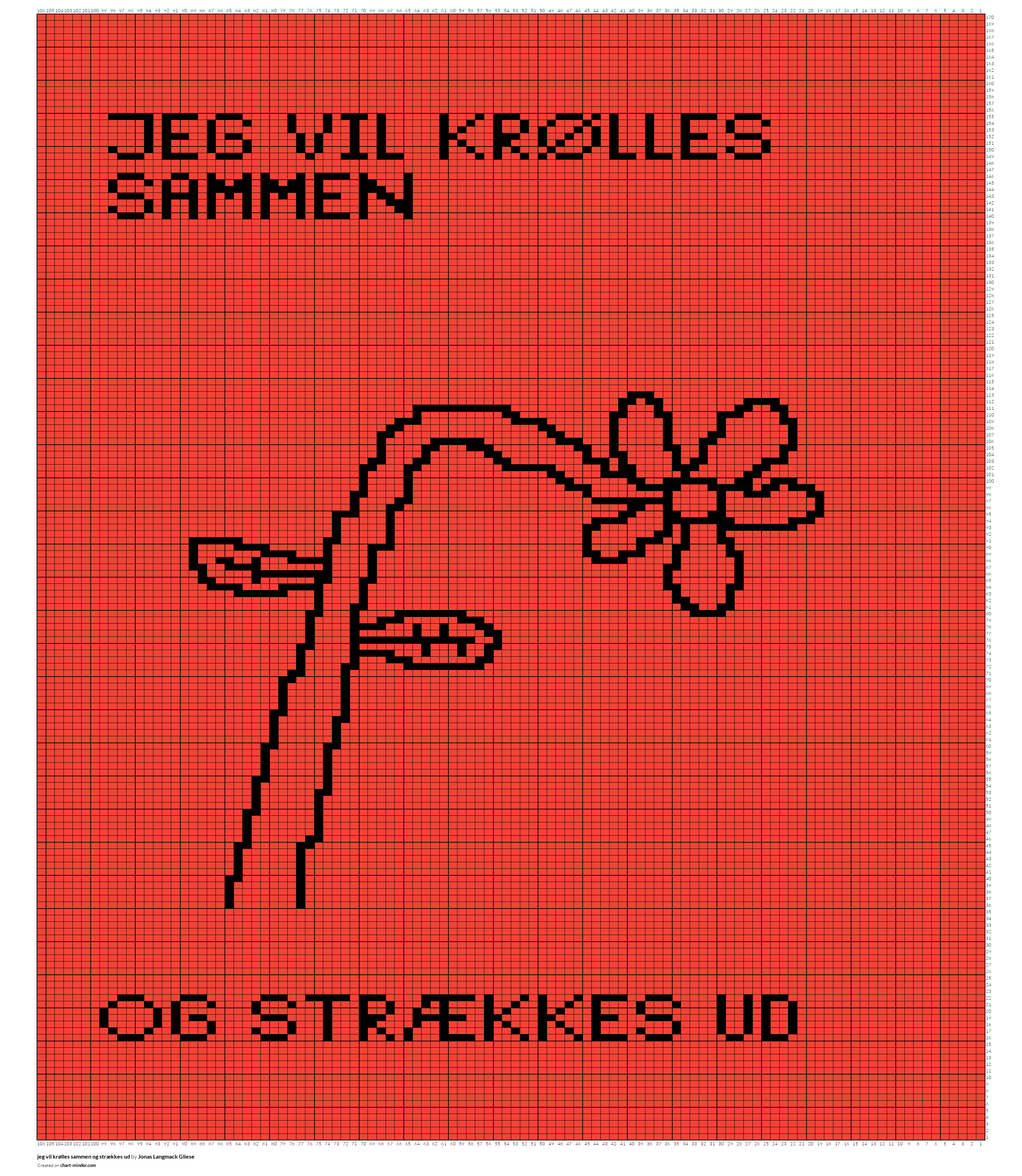 jeg vil krølles sammen og strækkes ud